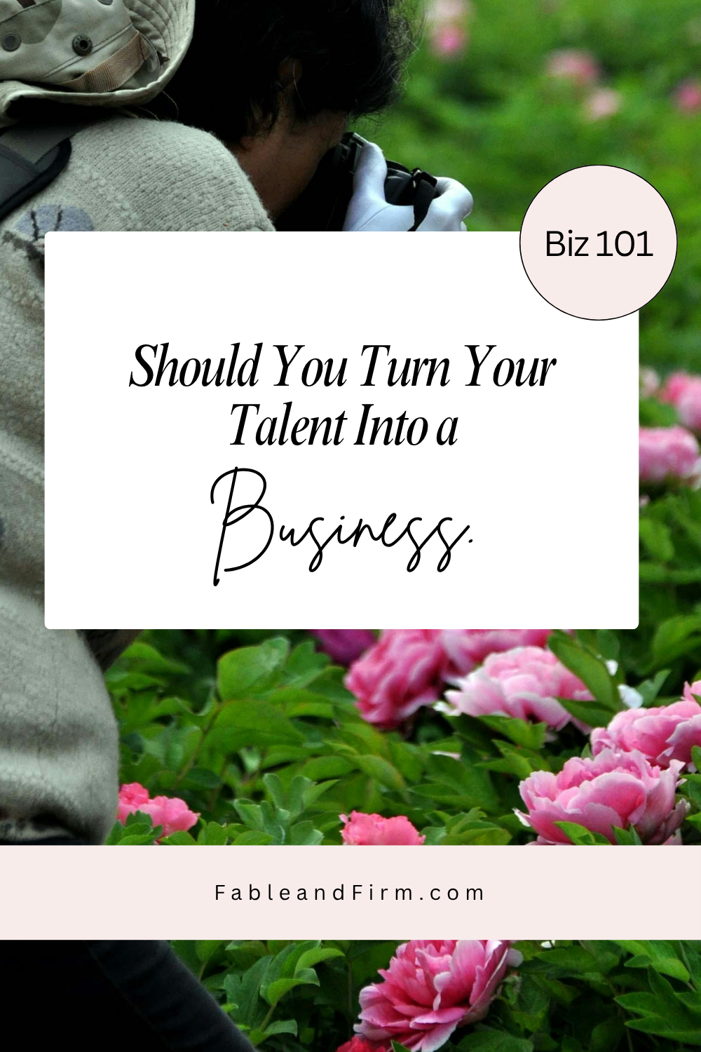 Should You Turn Your Talent Into a Business?