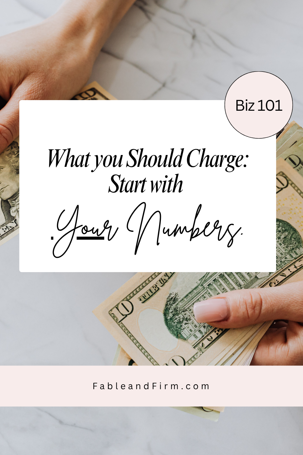 What should you charge? Start with your numbers, not someone else's prices.